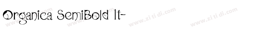 Organica SemiBold It字体转换